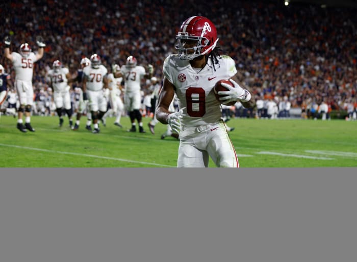 John Metchie Scores against Auburn